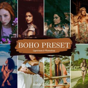 Boho Style Lightroom Presets Desktop & Mobile Brown Influencer Preset - DL Presets