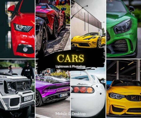 Car Presets for Lightroom Mobile & Desktop, Automotive DNG Presets Vehicles