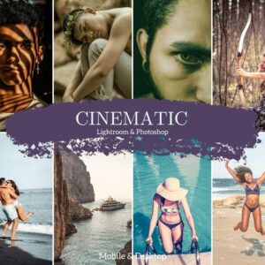 Cinematic Presets Lightroom Mobile & Desktop Indie Film Hollywood Cine Look