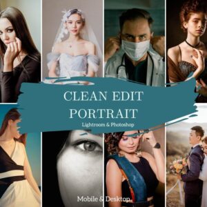 Clean Portrait Presets Lightroom Desktop & Mobile Light & Airy Filters - Dl Presets