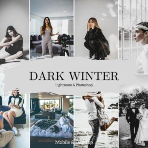 Dark Winter Lightroom Presets Desktop And Mobile Snow Presets -DL Presets