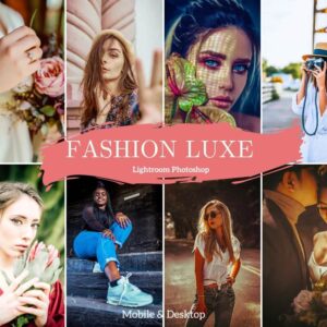 Fashion Luxe Presets Lightroom Influencer Preset Minimal Desktop & Mobile (1)