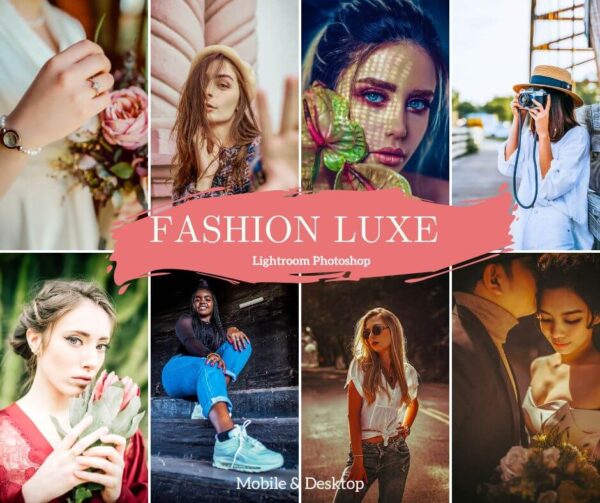 Fashion Luxe Presets Lightroom Influencer Preset Minimal Desktop & Mobile (1)