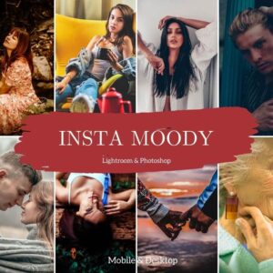 Insta Moody Tones Presets Pro Lightroom Desktop & Mobile IG Preset DL