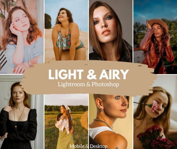 Light & Airy Lightroom Mobile & Desktop Natural Light Photo Filter - DL Presets