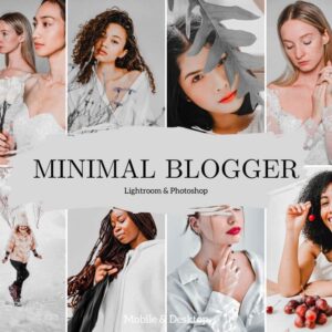 Minimal Blogger Presets Lightroom Mobile e Desktop Influencer Fashion Filter