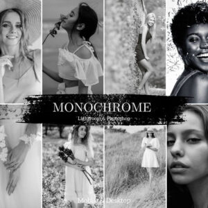 Monochrome Presets Lightroom Mobile & Desktop DNG + XMP Preset - DL Presets