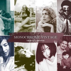 Monochrome Vintage Presets Lightroom Mobile & Desktop Fashion Presets (1)