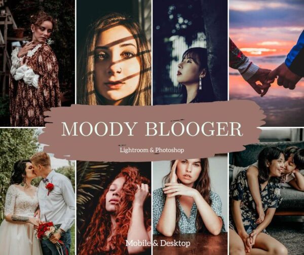 Moody Blogger Presets Lightroom Mobile & Desktop Cinematic Filters - DLPRESETS