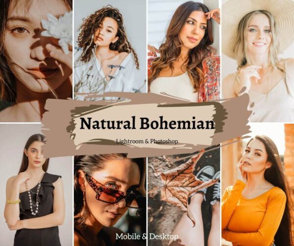 Natural Presets Bohemian Lightroom Mobile & Desktop Creamy Filters - DL Presets