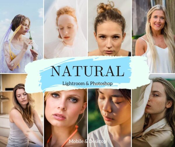 Presets Natural Filter Lightroom Mobile & Desktop No Filter Bright Clean Influencer