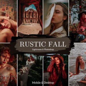 RUSTIC FALL Lightroom Presets, Rich Deep Rustic Presets for Fall Filters