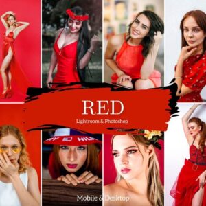 Red Presets Lightroom Mobile & Desktop Fashion Influencer Travel Presets Colorful -DL Presets