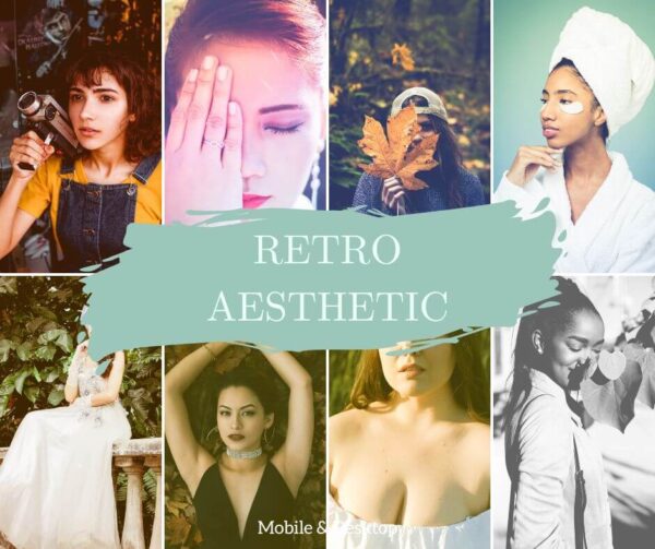 Retro Aesthetic Lightroom Mobile & Desktop Nostalgia Presets Influencer