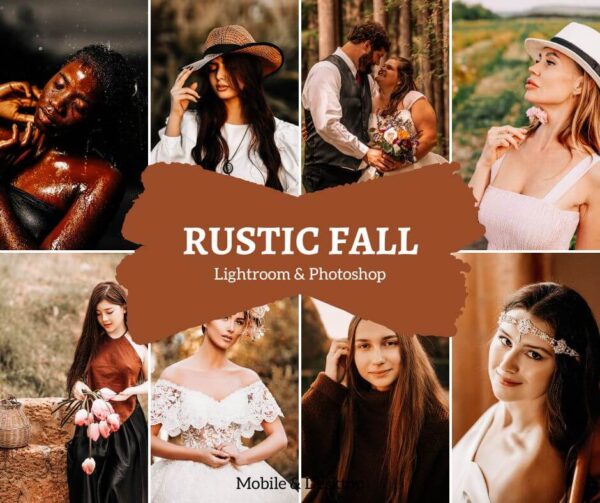 Rustic Fall Lightroom Presets Pack for Desktop & Mobile, Moody Warm Tones - DL Presets (1)