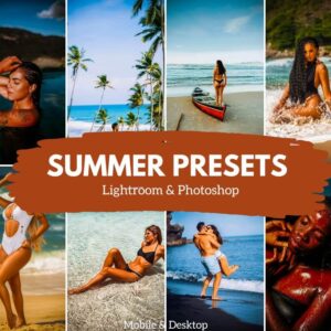 SUMMER PRESETS Lightroom Mobile & Desktop, Aesthetic Warm Color - DLPresets