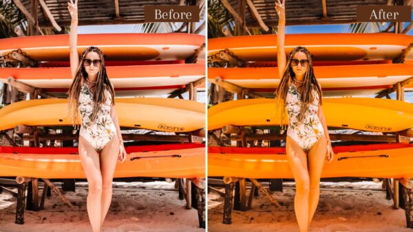 SUMMER PRESETS Lightroom Mobile Desktop Aesthetic Warm Color DLPresets 4