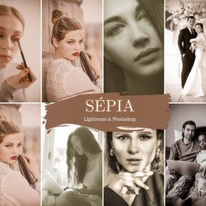 Sepia Lightroom Presets for Desktop & Mobile Lifestyle Wedding Filters XMP