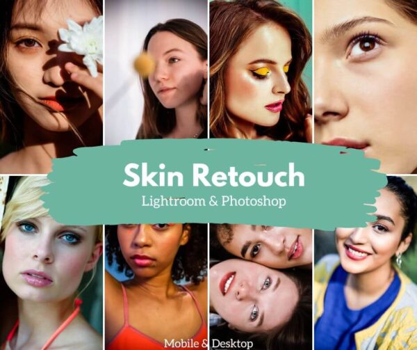 Skin Retouch Lightroom Presets Mobile & Desktop Beauty Selfie Makeup Preset DL