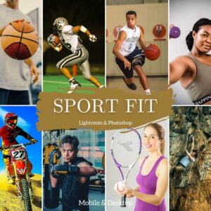 Sports Fit Presets Lightroom Mobile & Desktop Workout, Outdoors, Fitness, Active Lifestyle, DNG