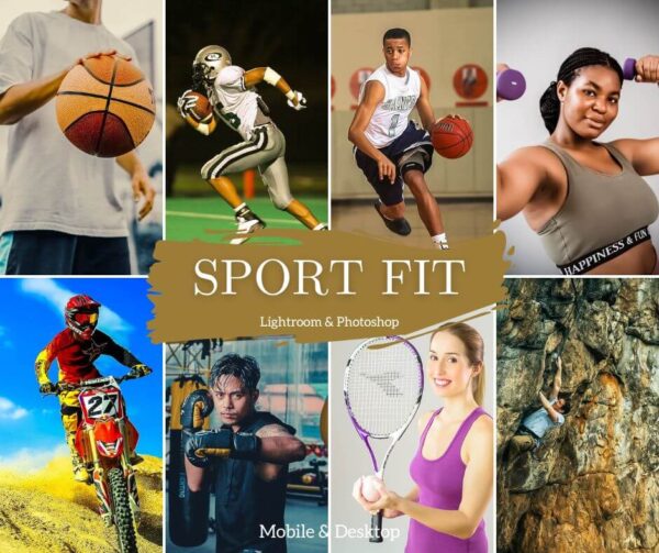 Sports Fit Presets Lightroom Mobile & Desktop Workout, Outdoors, Fitness, Active Lifestyle, DNG