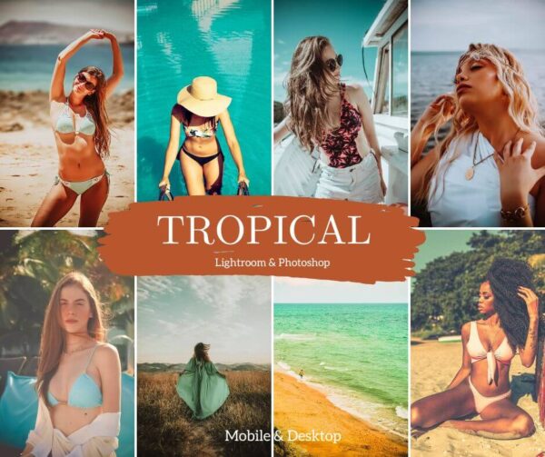 Tropical Lightroom Presets for Summer Travel Influencer Lifestyle Filters - Dl Presets (1)