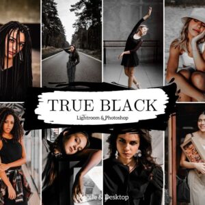 True Black Presets Lightroom Mobile & Desktop Minimal Black Filter Street Presets -DL Presets