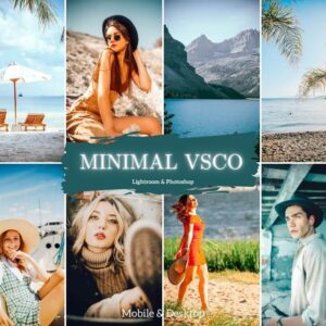 VSCO Minimal Presets Lightroom Mobile & Desktop Warm Photo Editing for Insta