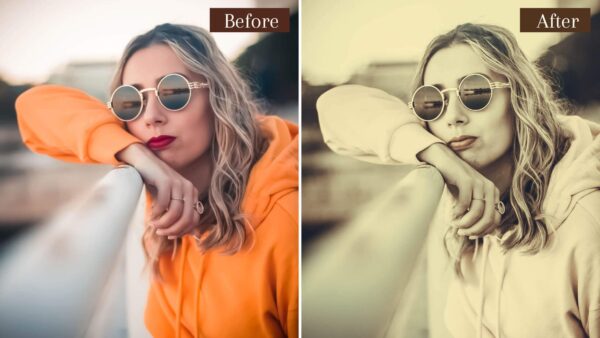 Vintage Black and White Presets Lightroom Mobile Desktop BW Film 4