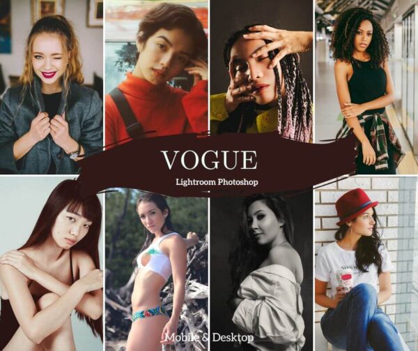 Vogue Presets Fashion Lightroom Mobile & Desktop Magazine Editorial Presets