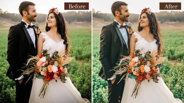 Wedding Lightroom Presets Boho Couple Moody Cream Wedding Filter 9