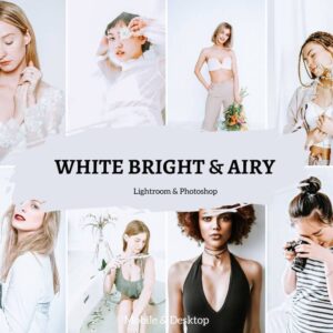 White Bright & Airy Presets Lightroom Mobile & Desktop Clean Preset Minimal