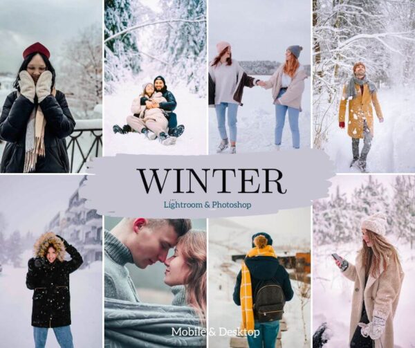 Winter Presets Lightroom Mobile & Desktop,Clean Filter Lifestyle - DL Presets