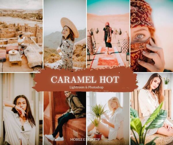 Caramel Hot Lightroom Presets Mobile e Desktop ACR