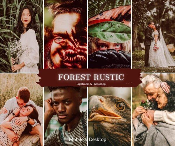 Forest Rustic Presets Lithroom Mobile e Desktop ACR